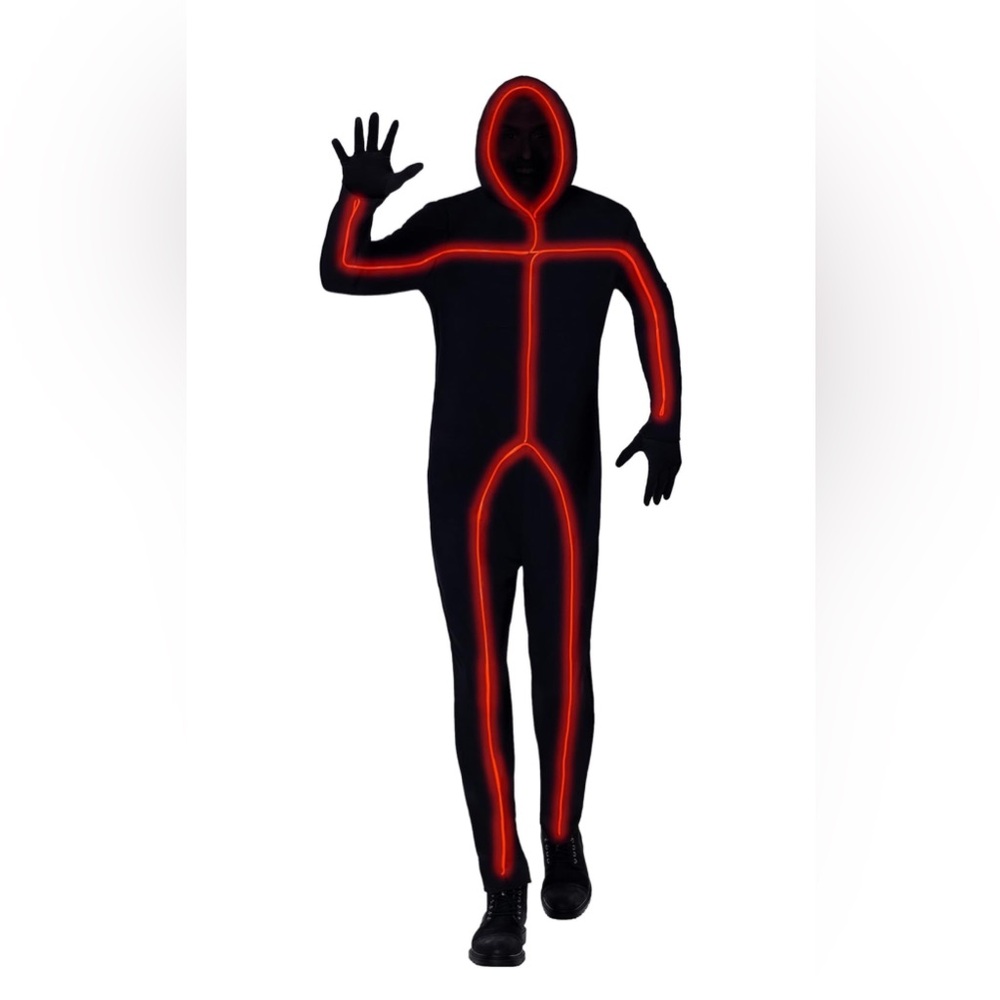 NEW Spirit Light-Up Stick Figure Adult Costume